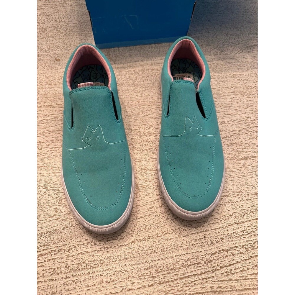 Lakai Owen x Leon Karrsen sky blue cat skater shoes size 11